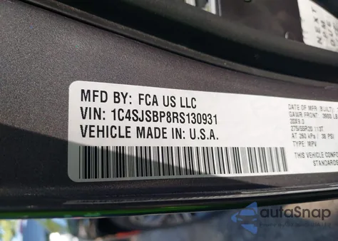 2024 Jeep Wagoneer L Series Ii 4X4 from USA, damaged, VIN 1C4SJSBP8RS130931